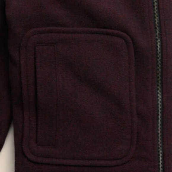 Banana Republic Wool Blend Short Jacket size M Burgundy - Picture 3 of 6